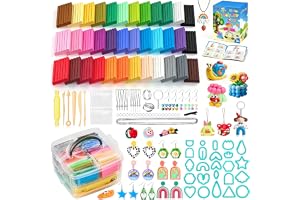 Kitojoy 36 st polymerlera set, ugnsbaka lera med 24 örhängesformar