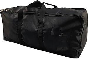 Yolaka Garden Seat Cushions Storage Bag XXL 173x76x51 cm with Waterproof Side Zipper for Outdoor Furniture Cushions Carrying Bag Black