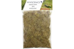 WWS WAR WORLD SCENICS WWScenics | 6mm Secca Erba Statica | 30g | WSG6-047 | Materiale Realistico Modello Scenario