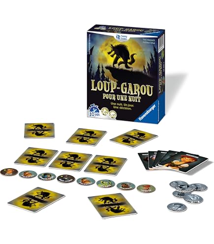 Loup-Garou Junior – Jeu D'ambiance Ravensburger – 2 à 6 Joueurs Dès 6 Ans – Avec Appli Gratuite