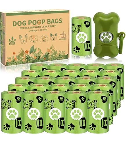 Yingdelai Hundekotbeutel, Biologisch Abbaubar - 460 Stück, Extra Stark & Geruchlos