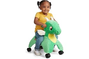 Radio Flyer Jade The Magical Touch Dragon med interaktiva lampor och ljud, grön leksak att flytta, från 1 till 3 år