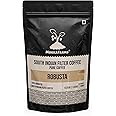 MokkaFarms Traditional South Indian Filter Coffee 100g - 100% Pure Robusta | 0% Chicory | Fresh Roast & Ground, Strong, Flavor, Aroma | Farm to Fork, Estate Coffee | One-way Valve Zip-lock Bag |