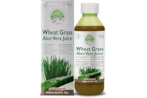 Aryan Herbals Aloe Vera Wheat Grass Juice, No Added Sugar & Artificial Colors, Natural Juice, Tastes Bitter But Good For Health- 1000ml