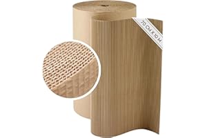ESPIRITO REBELDE Rouleau de Carton Ondulé 70 cm x 10 m | Emballage de Protection Résistant | Parfait pour les Expéditions, Bricollage, Artisanat, DIY | Matériau d'Emballage et de Calage
