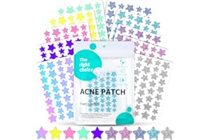 BUTBU 400 Stück Sternförmiges Pimple Patch, Hydrokolloid Pickel-Patch Unsichtbare Set, Tag & Nacht 2-in-1 Akne Pflaster, mit Teebaumöl & Centella Asiatica,Wasserdicht Atmungsaktiv