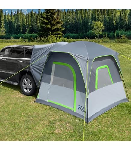 Tente De Hayon Universelle Pour SUV/Van - 250x250x200 Cm, Toile Oxford Imperméable - Espace Supplémentaire Pour Camping, Dortoir Pour 3-4 Personnes