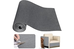 MOVYEE Griffoir Chat Canapé 200X40cm Tapis Griffoir Adhésif, Anti Griffe DIY, Protection Canapé pour Meubles, Murs (Gris foncé)