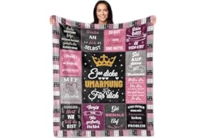 ‎ZQYMM ZQYMM Geschenke für Freundin, Umarmung Decke Geschenke für Beste Freundin, Geschenk Freundin Geburtstag, Geschenke für Frauen Freundin Schwester Mutter zum Weihnachten Geburtstag