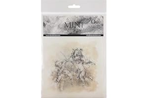 ITD Collection - Mini Rice Paper Creative Set 14.8 x 14.8 cm (6 Sheets), Decoupage Rice Papers for Crafts, Paper for Decoration, Multicoloured (RSM009)