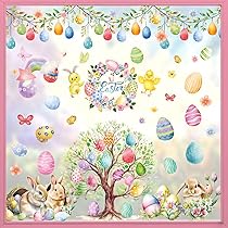 SILARLAIT raamafbeeldingen, 9 stuks, raamfoto's, lente, bloemen, statisch, dubbelzijdig en herbruikbaar en herbruikbaar, lentedecoratie, voor glas, vitrines