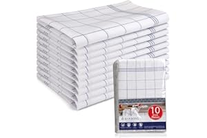 BARBONS 10 bawełnianych ściereczek do naczyń, 50 x 70 cm, ręczniki kuchenne do naczyń – ścierki do naczyń, ręczniki kuchenne, ściereczki kuchenne, ściereczki do naczyń, bawełniane ściereczki do