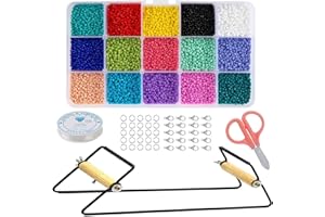 MUMIAO Métier à Tisser pour Bijoux avec Kit de Perles Durable