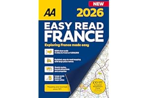 AA Easy Read France 2026 spiral bound (AA Road Atlas) (AA Road Atlas France) (France Road Atlas) (AA Easy Read Atlas France 2026)