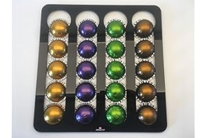 RITTERLINE Dispensador para 20 cápsulas VERTUO Nespresso y Dolce Gusto (NEGRO)