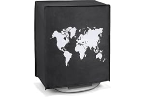 kwmobile Housse Compatible avec Thermomix TM5 / TM6 - Housse de Protection intégrale pour Robot de Cuisine - Blanc-Noir