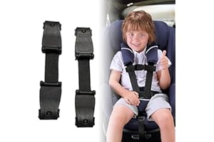 UNMOT 2 Pack Anti Escape Car Seat Straps - Secure Your Child Safely in Car Seats, High Chairs, and Strollers - Durable, Easy-to-Use Clips - Universal Fit - Black