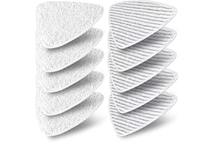 YANGYUQI 10 Stück für Vileda Steam Plus Dampfreiniger Ersatzbezüge, für Vileda Dampfreiniger Ersatzbezug aus Mikrofaser, für Vileda Dampfreiniger Ersatzbezüge, Maschinenwaschbar (Ersatzpads alt)