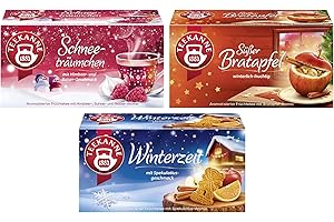 ‎TEEKANNE Teekanne Winterteemix Bratapfel Schneeträumchen Winterzeit (3x40,5g)