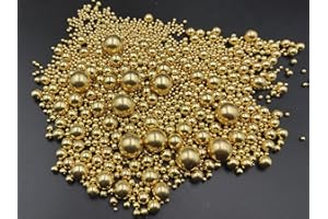 TMADE Perles comestibles de 120g en sucre doré Streusel pour desserts perlé Décoration de gâteaux Décorations pour biscuits Cupcakes sucrés pour mariages et décoration de gâteaux au quotidien