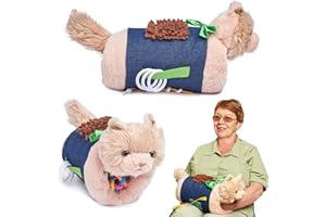 ODOXIA Fidget Muff i Koc dla Osób Starszych | Koc Fidget dla Osób z Demencją | Produkty dla Osób Starszych z Demencją | Prezent i Aktywności dla Seniorów z Alzheimera lub Demencją | Zabawki Sensoryczne