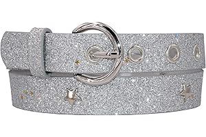 EANAGO Superstar Ceinture pour enfant fille (maternelle et primaire, tour de hanches 57-72 cm), taille de la ceinture 65 cm