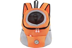 M MUNCASO Mochila Transportadora para Perros y Gatos, Bolsa de Viaje para Mascotas, Paquete Frontal para Cachorros, Aprobada por Aerolíneas para Viajes de Senderismo al Aire Libre