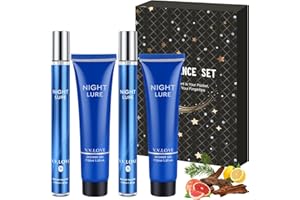 ZKONLY Luxury Men's Perfume Gift Set - 4x35ml Long Lasting Eau de Parfum + Travel Shower Gel Collection - Aromatic Woody Notes - Mens Fragrances Gift Set, Premium Mens Aftershave & Cologne Set, Gifts for Men