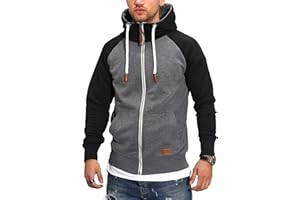 Rello & Reese Herren Sweatjacke Hoodie Zip-Jacke Kapuzenpullover MT-7681