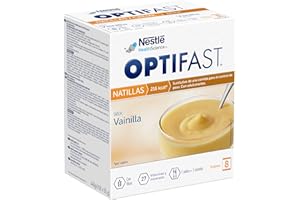 Optifast Natillas Saciantes para Adelgazar - Sustitutivos de Comida para Adelgazar – Sabor Vainilla – 8 Sobres de 55 g - Ayuda a Mantener el Peso o a Adelgazar Rápido y Efectivo Mujer y Hombre