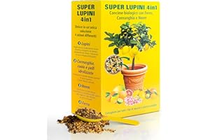 SAVINI VIVAI L'ARTE DI FARE NATURA SAVINI VIVAI engrais aux agrumes Super Ground Lupins Engrais organique 4 en 1 pour une production abondante comme les citrons, mandarines, oranges en pot et entièrement moulues, 800g