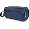 Wooum Big Capacity Pencil Case Pouch Bag Pen Boxes for Girls Boys Supplies for College Students Middle High School Office Large Storage (Navy Blue)