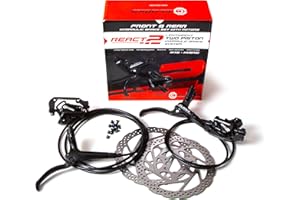 Clarks Cycle Systems React-2 Piston Front & Rear Hydraulic Disc Brake Set