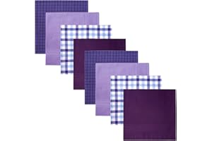 Retreez 8 Stück Reine Baumwolle Gemischte Taschentücher für Herren Geschenkset