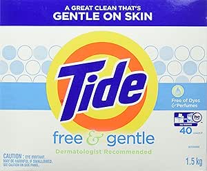 Tide Ultra Free And Gentle Scent Powder Laundry Detergent 40 Loads 56 Oz Amazon Co Uk Kitchen Home