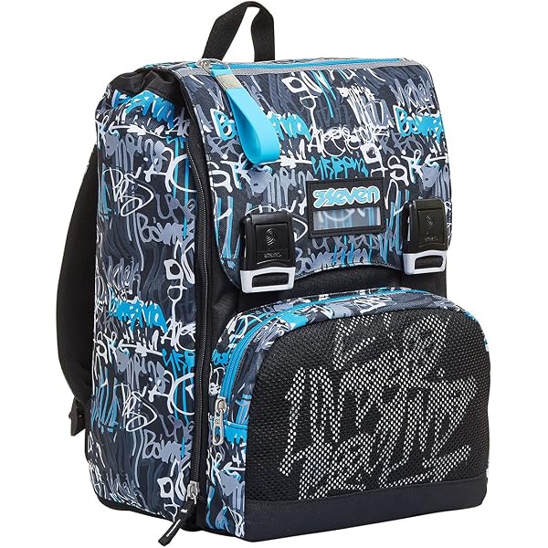 Zaino Seven Estensibile Big Colorsnake - 28 Litri, Grigio, Per Scuola E Tempo Libero