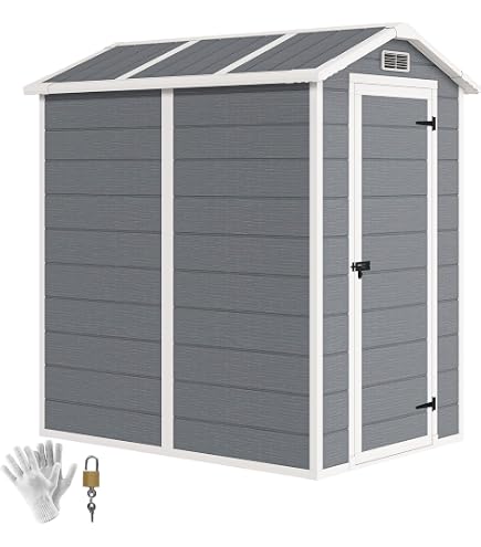 Cobertizo De Jardín Metálico Montado En Pared | Medidas 118x382x178 Cm | Color Verde | 2 Puertas Con Cerradura | Techo Inclinado | Para Herramientas, Muebles, Leña