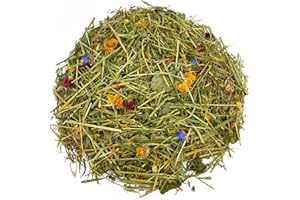 Reptile World Tortoise Edible Bedding 100g | Dried Readi Grass, Flowers & Leaves, Botanical Bedding Food