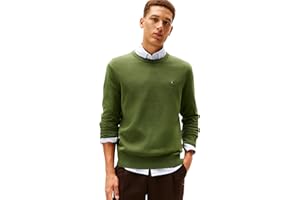 Tommy Hilfiger Uomo Pullover Essential Cotton con Scollo Rotondo