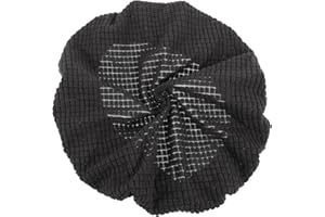 IMIKEYA Funda elástica para silla redonda, cojín de asiento, funda suave, funda corta, elástica, para casa, oficina, bar, restaurante, silla de oficina, color negro