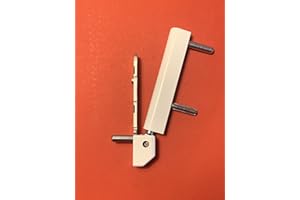 FTF - FENSTERTECHNIK ROTO - Nastro angolare per riparazione, in legno/PVC, distanza tra i pioli 55 mm (inclusi tappi di copertura)