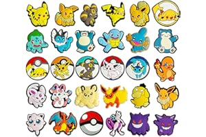 VSYRFT Shoe Charms for Croc, 30PCS Different Shape of PVC Cartoon Shoe Decoration Charms for Adults Teens Kids for Clog Bracelet Wristband Accessories Birthday Party Gift