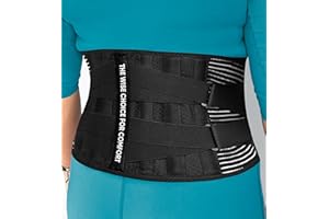 SNUGL Lower Back Support Belt | Lumbar Brace for Women and Men | Sciatica Pain Relief and Bulging Disc Products - Help Achieve Straight Posture (Black, XXL)