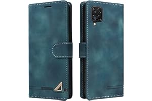 OKZone Kompatibel mit Samsung Galaxy A12/M12 Hülle, Halterung Standfunktion Kartenfach Wallet Schutzhülle 360 Grad Stoßfest Premium Leder Schutzhülle Handyhülle für Samsung Galaxy A12/M12 (Grün)