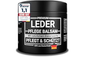 ‎EMMA GRÜN Emma Grün® Lederbalsam Lederfett Farblos 500ml [AUS BIENENWACHS] - Lederpflege für Schuhe, Jacken, Taschen & Sattel - Pflegemittel für Lederjacken & Lederschuhe - Sattelfett Made in Germany