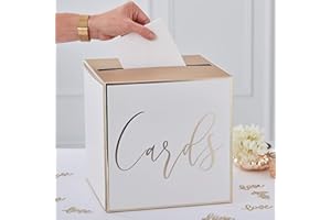 Ginger Ray Card Holder Wedding Post Box - Gold Wedding Range by Ginger Ray