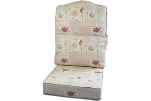 Gilda Replacement Conservatory Cane Furniture DELUXE PIPED - HUMP TOP CHAIR/SOFA/SUITE CUSHIONS (Including Covers and Fillings) for Conservatory Furniture-Wicker,Rattan (Dean Gold)