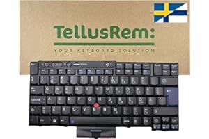 TellusRem ersatztastatur Schwedisch - finnisch Nicht Hintergrundbeleuchtung für Lenovo Thinkpad T520 T520i T420S T420 T420i T400S T410S T410 T410I T510 T510i W510 W520 X220T X220s X220i X220