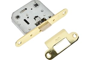 Ayr PICAPORTE UNIFICADO 47MM 801-F20 50MM Red. LATONADO, Dorado, 0