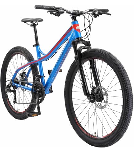 BIKESTAR 27,5 Zoll Mountainbike ab 13 Jahren & Erwachsene | Alu MTB Bikepacking/Trekking/Crosstourer Fahrrad | Shimano CUES 9-Gang | Scheibenbremsen | 17 Zoll Rahmen